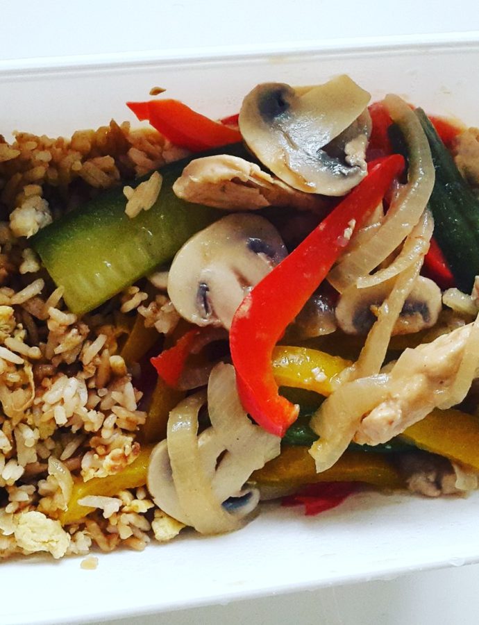 Tjap Tjoy kip met Surinaamse nasi