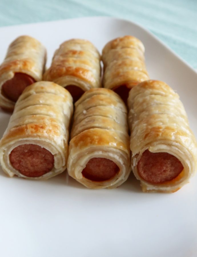 Pittige kip worstenbroodjes