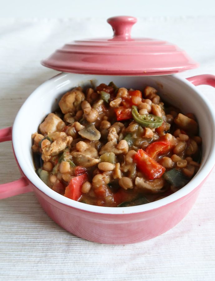 Witte bonen pannetje met kip en groente
