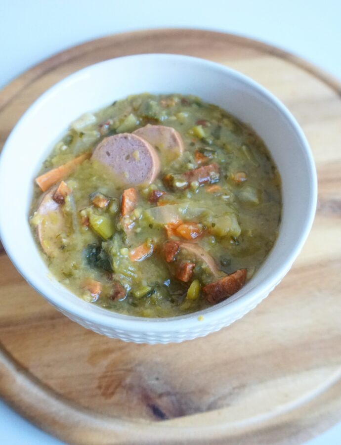 Vegetarische erwtensoep