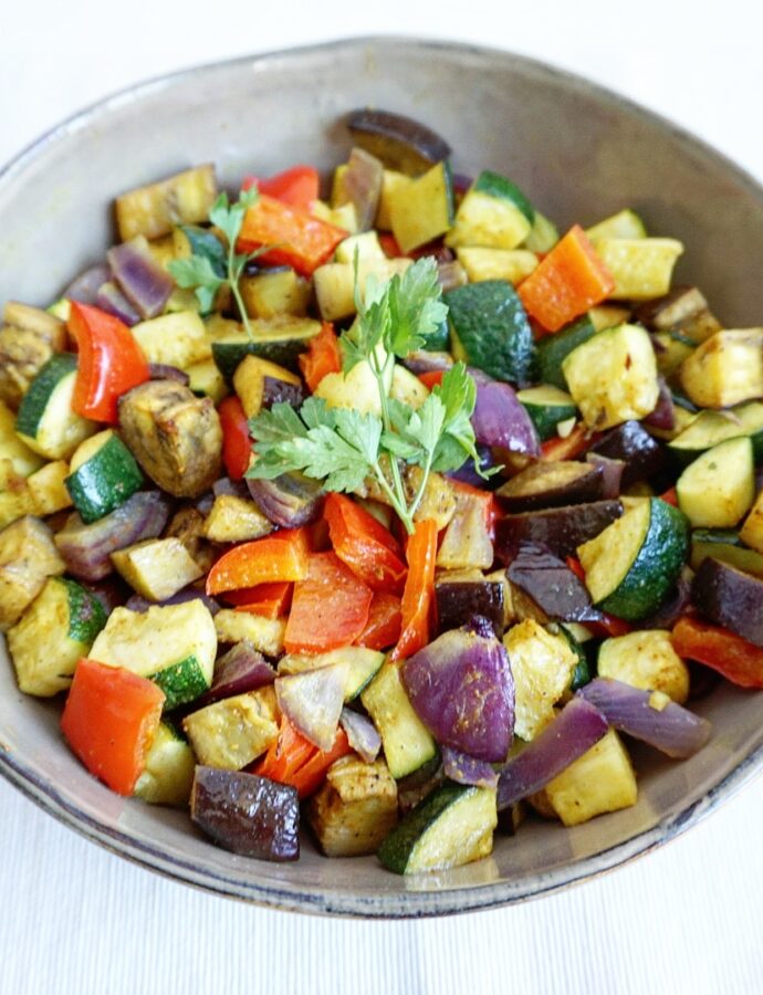 Geroosterde groente met ras el hanout