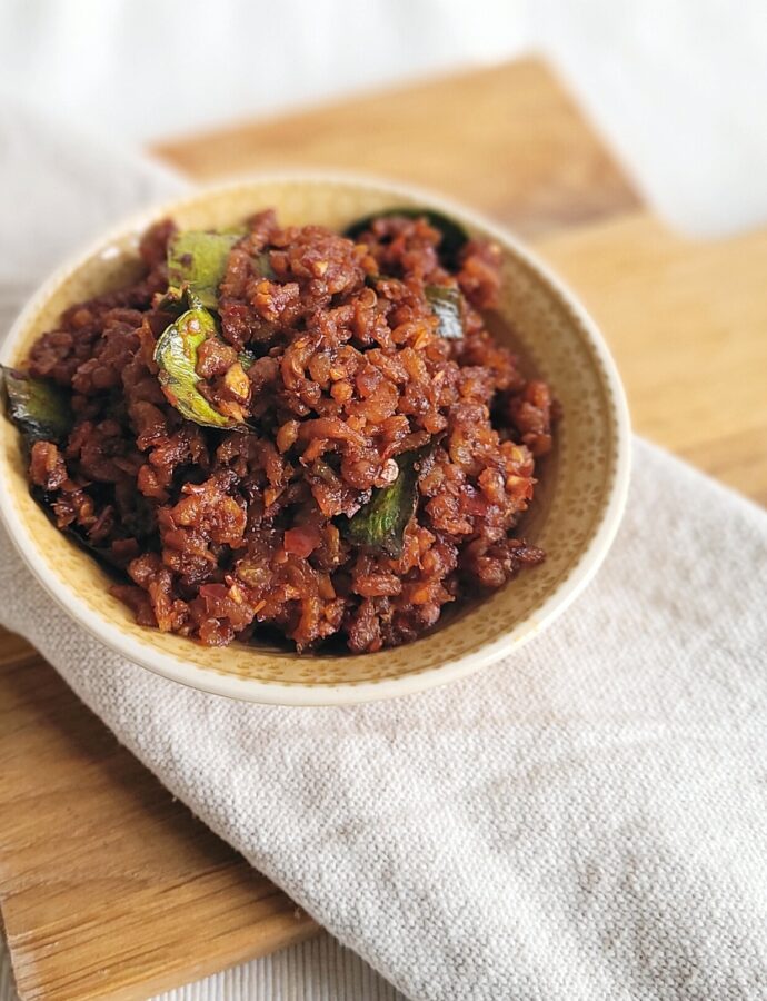 Indische garnalen sambal – Sambal boeboek kering