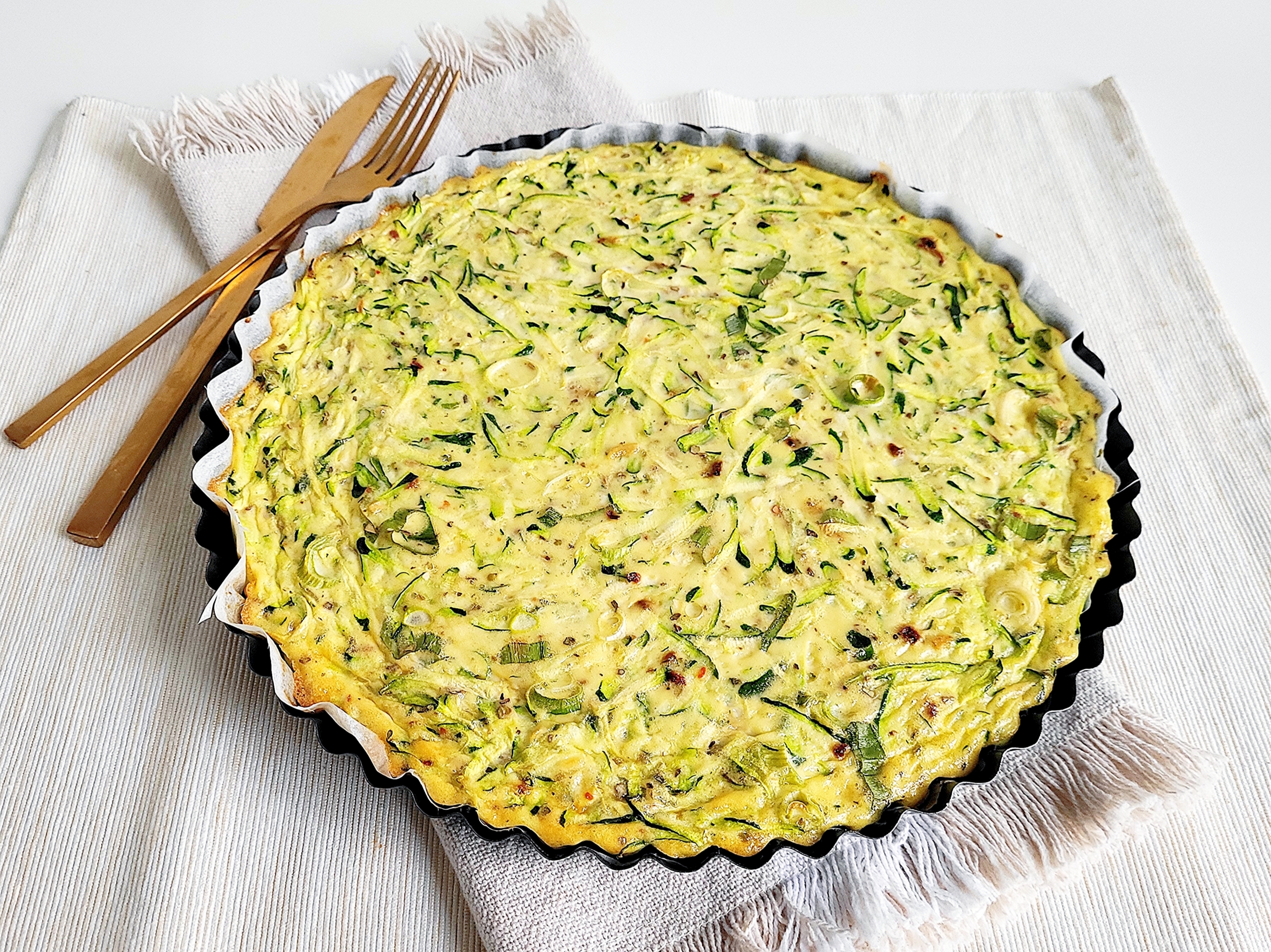 Frittata met courgette en pecorino