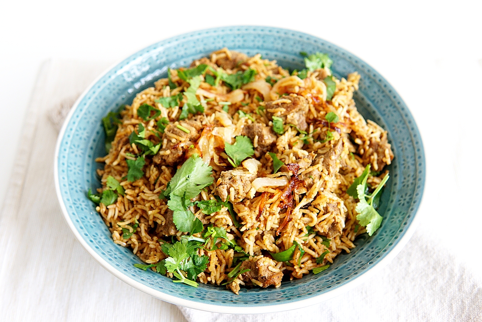 Indiase Biryani met lamsvlees