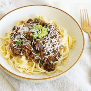 Pasta al ragú van eend