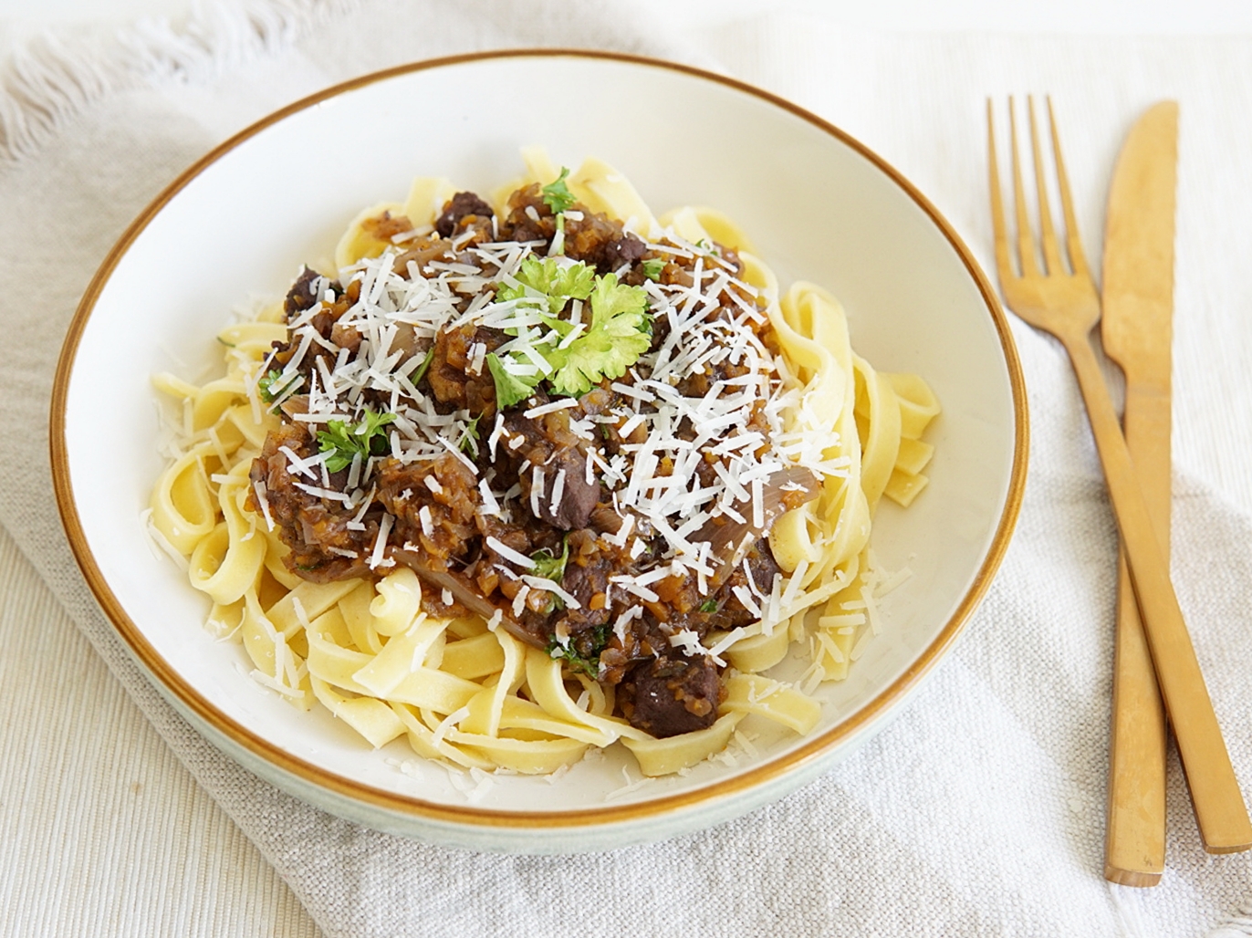 Pasta con ragu all'anatra