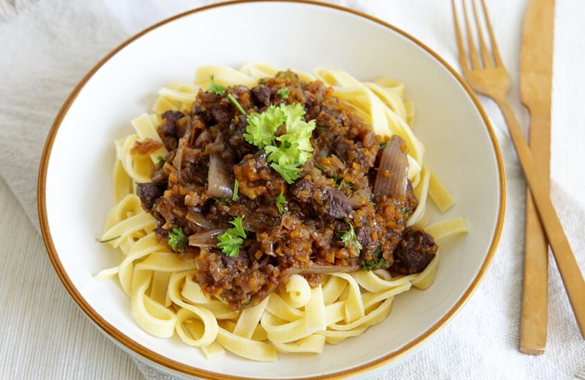 Pasta al ragú van eend