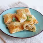 Pasteitjes met pompoen en kipgehakt