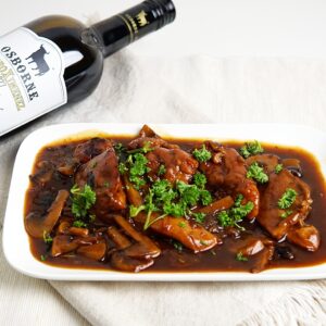Kip met champignons en zoete sherry saus