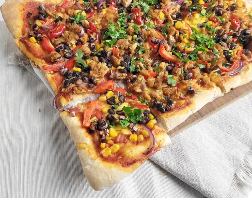 Mexicaanse plaatpizza