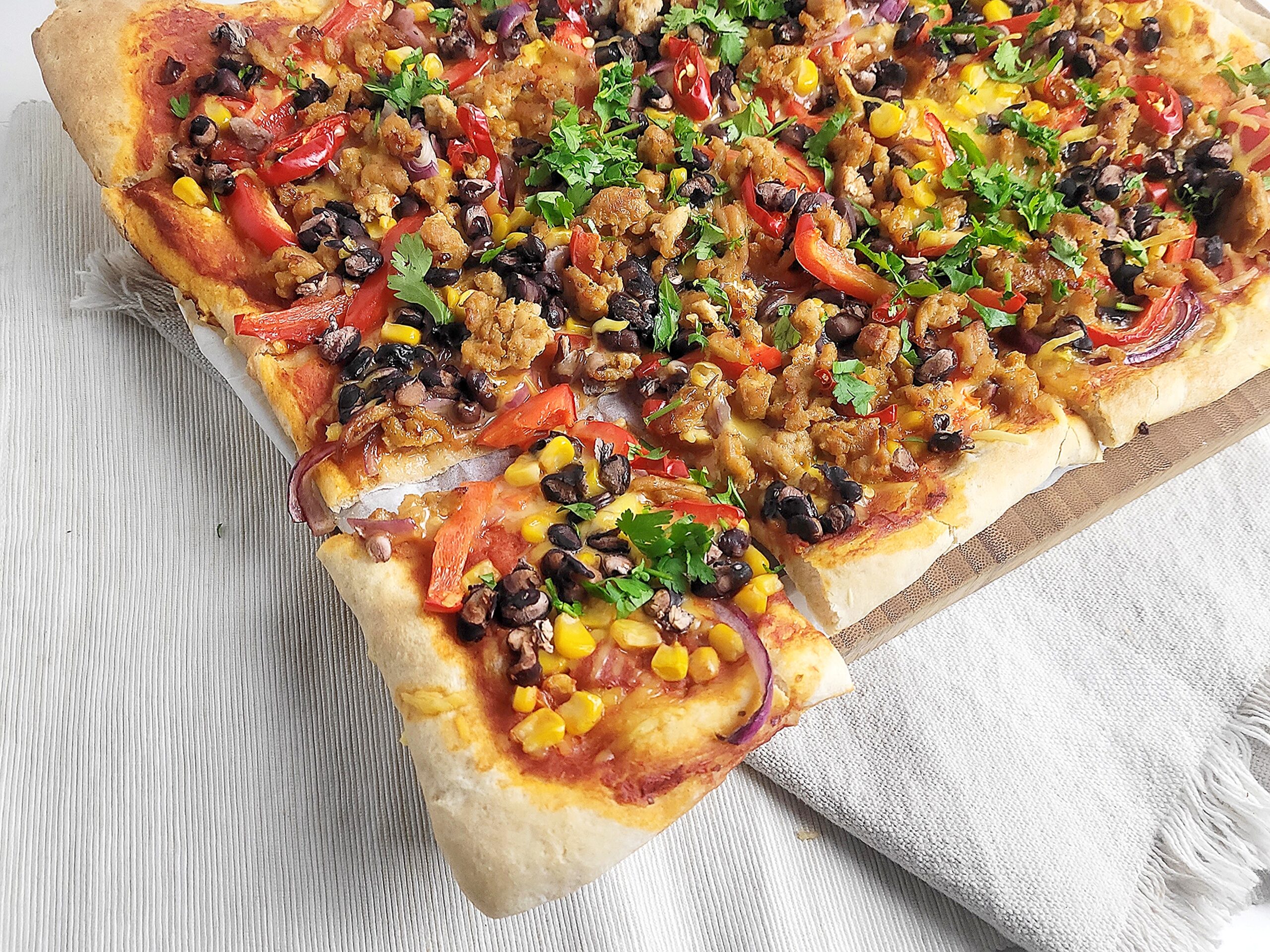 Mexicaanse plaatpizza