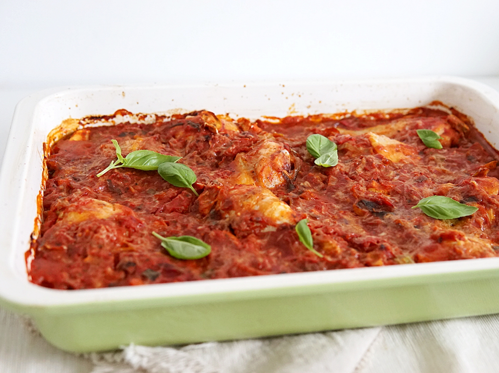 Italiaanse kippenstoof met tomaten en groente