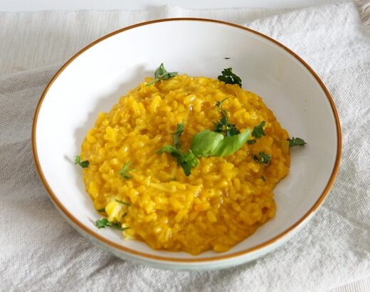 Romige saffraanrisotto
