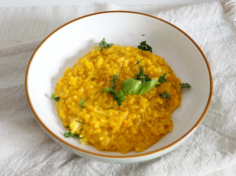 Romige saffraanrisotto