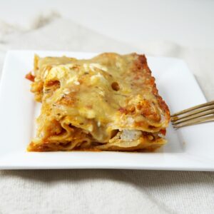 Lasagne met pompoen en geitenkaas