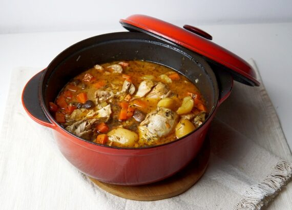 Coq a la bière, kipstoof in bier