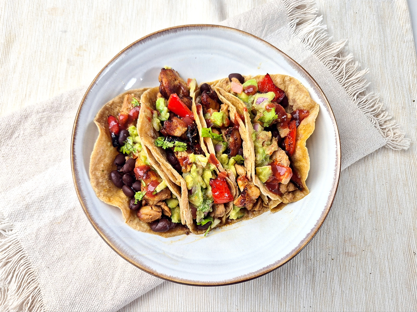 Taco chicken al pastor