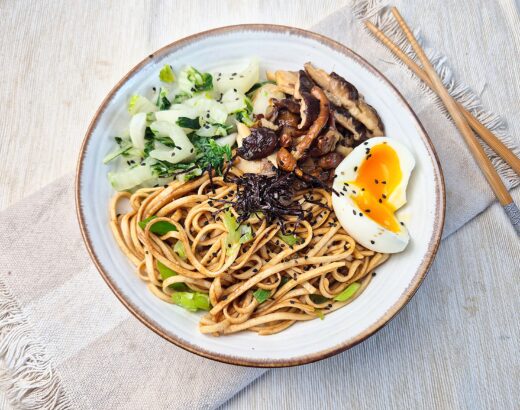 Ramen met paddenstoelen