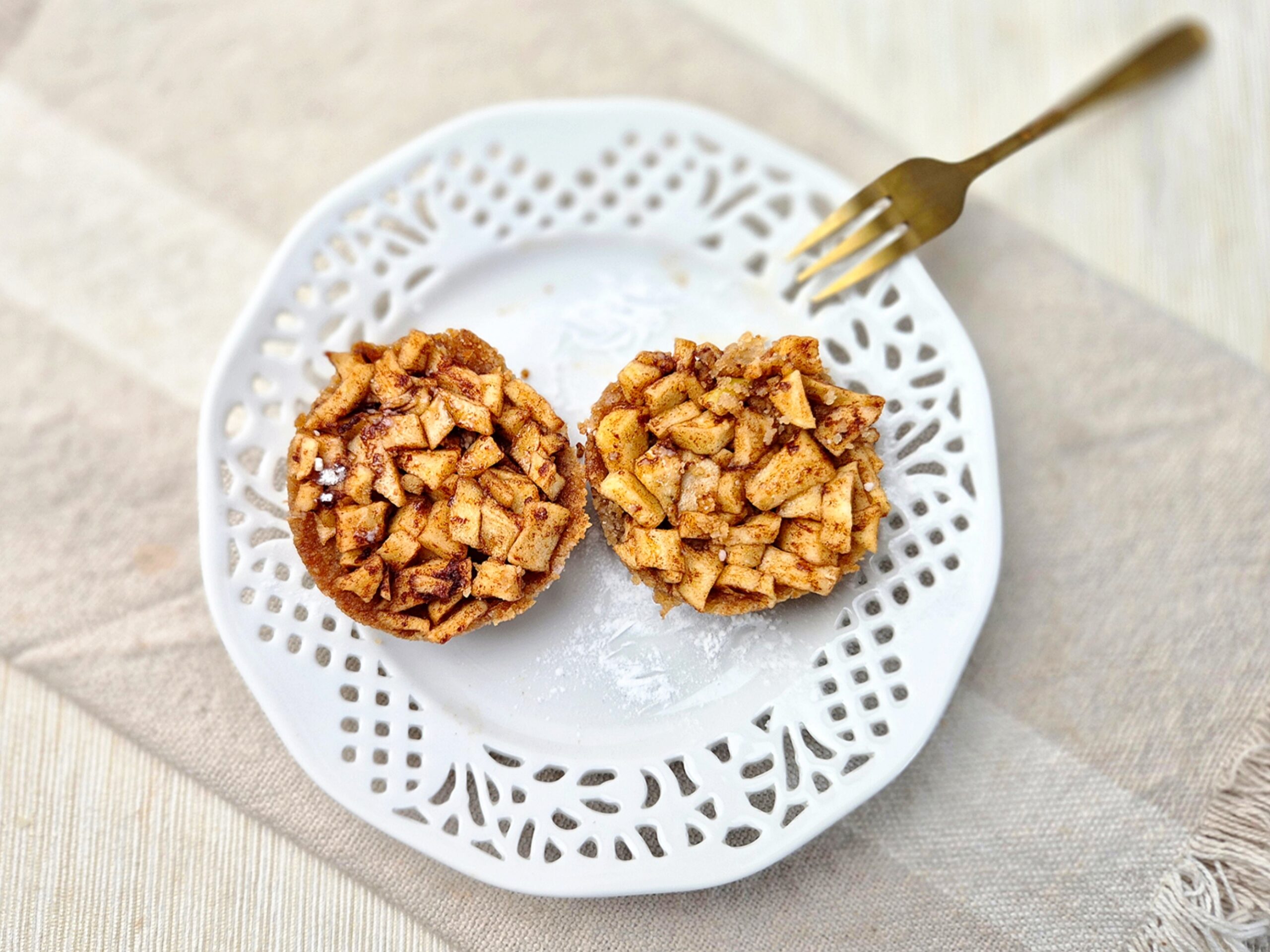 Koolhydraatarme appeltaartjes met amandelmeel