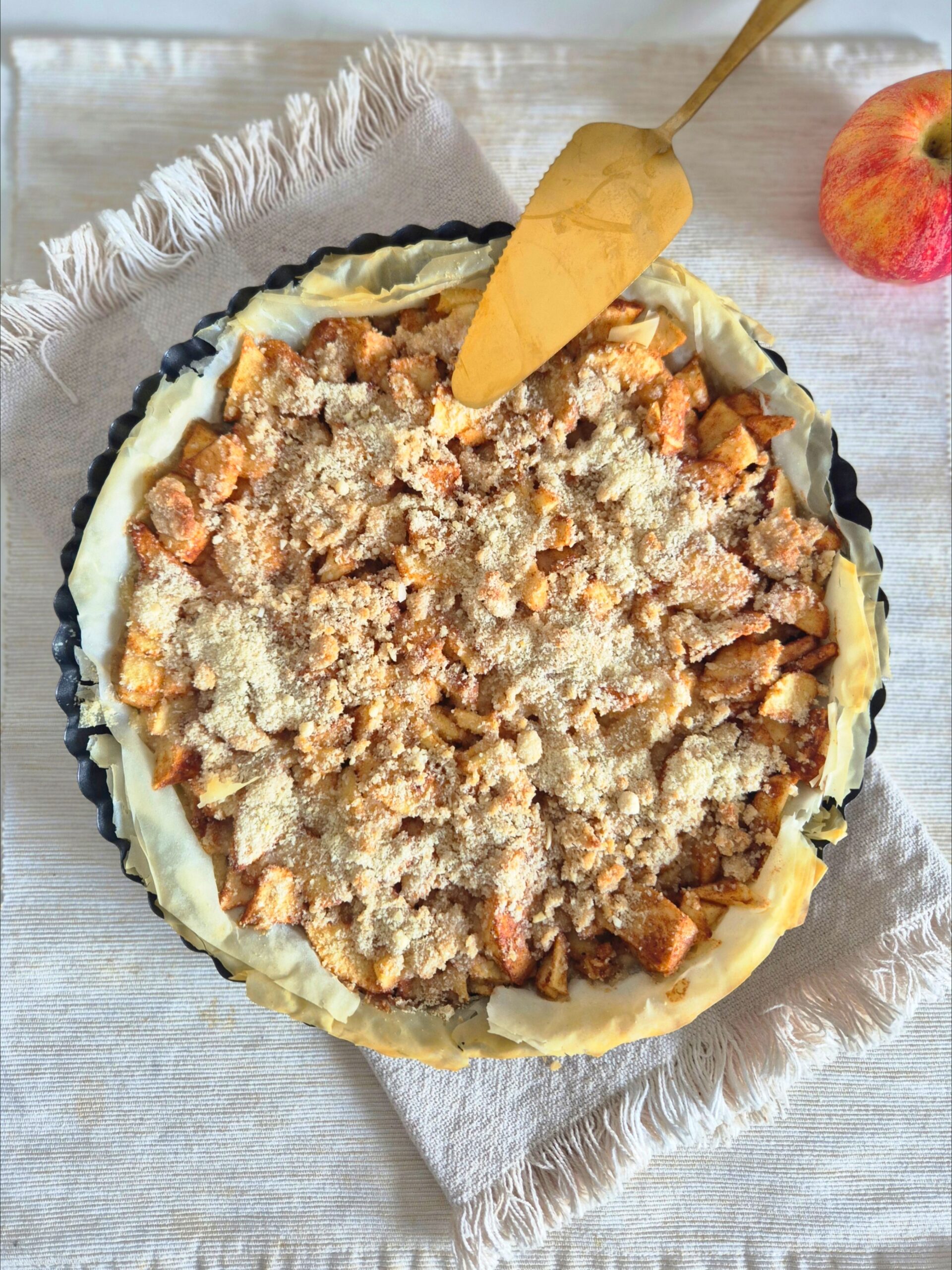 Appeltaart met filodeeg