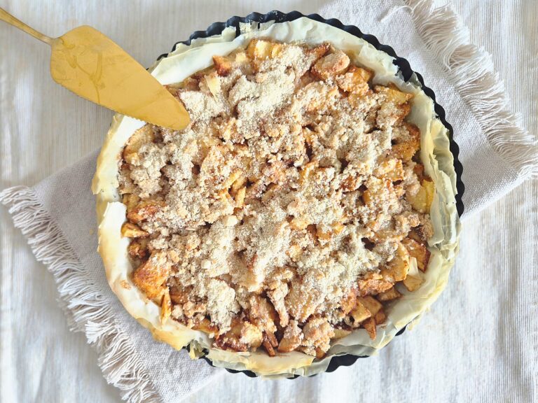 Appeltaart met filodeeg