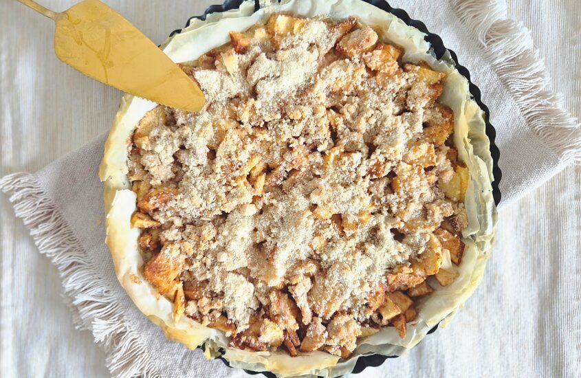 Appeltaart met filodeeg