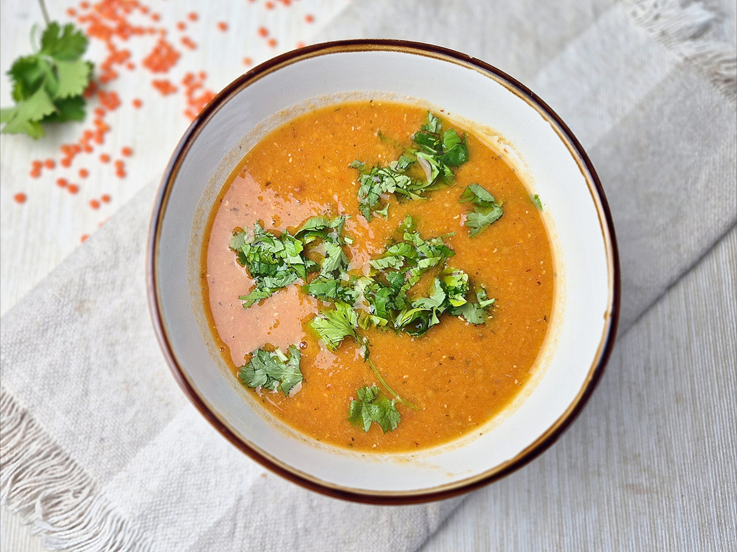Tomaten-linzensoep