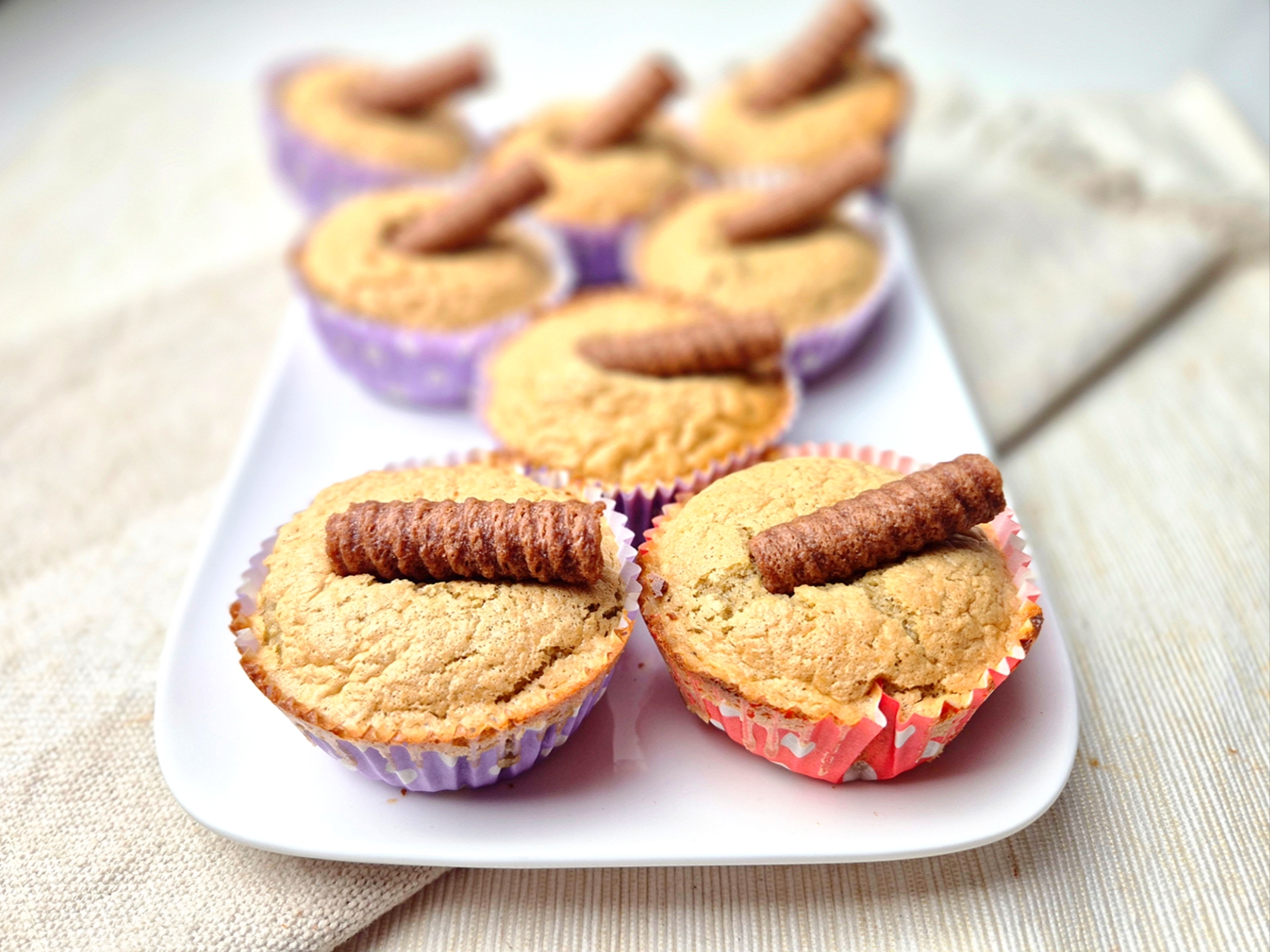 Cupcakes met amandel en chai