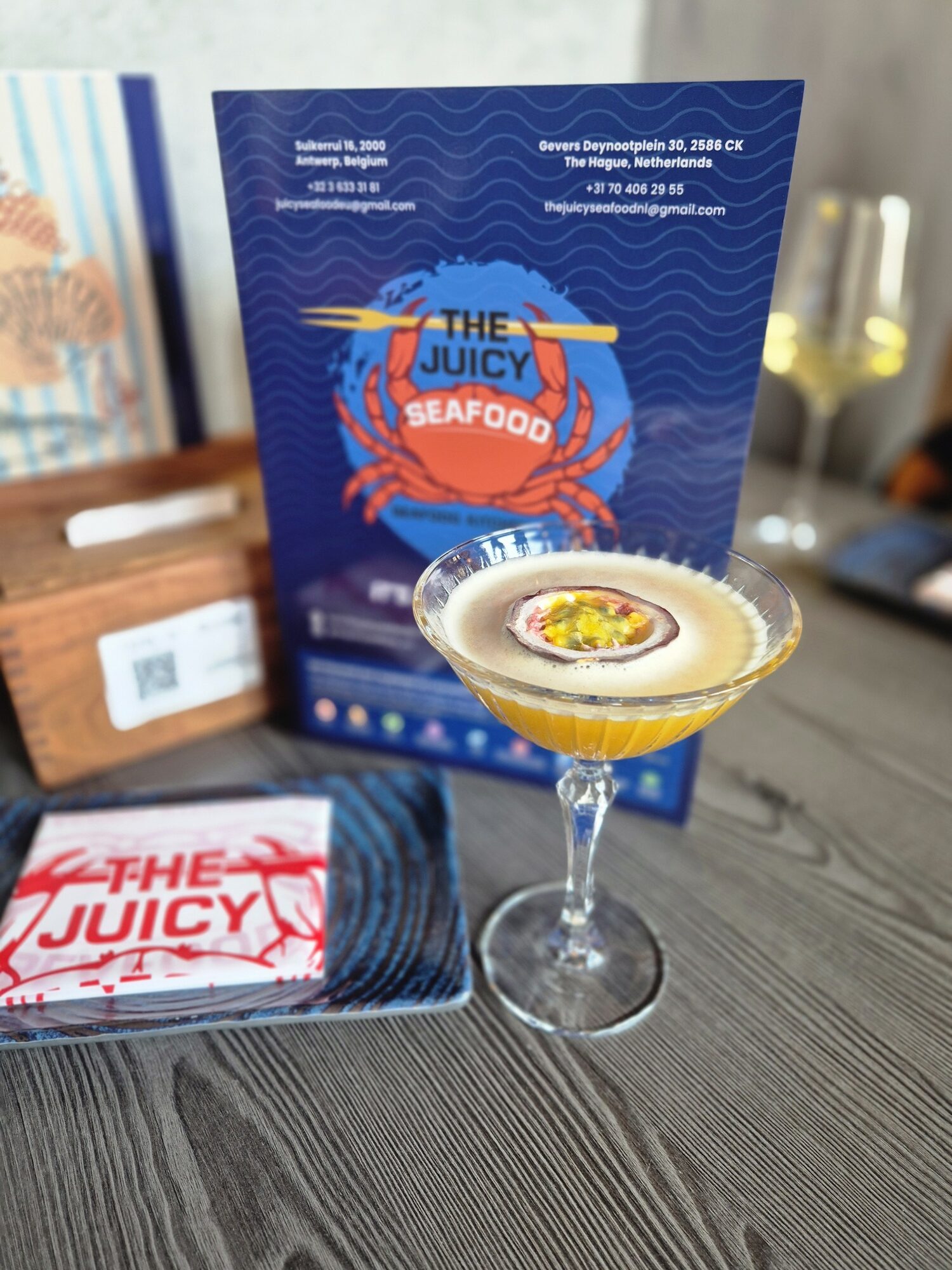 Seafood eten bij The Juicy Seafood in het Kurhaus op Scheveningen