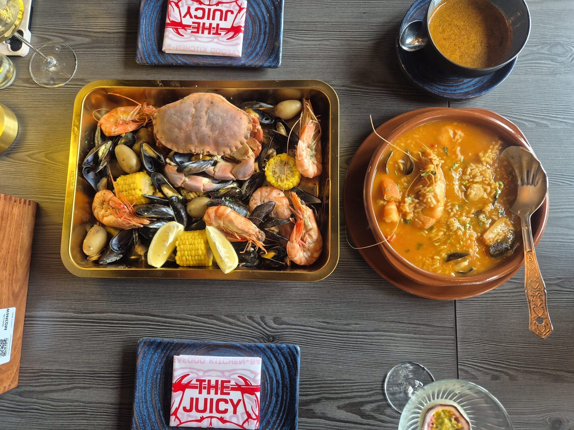 Seafood eten bij The Juicy Seafood in het Kurhaus op Scheveningen