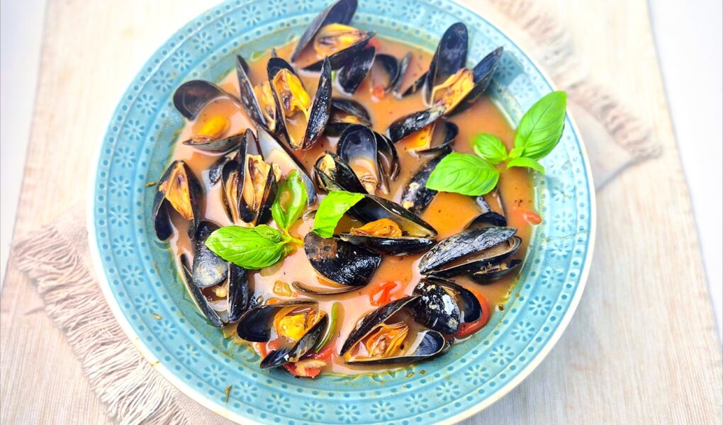 Italiaanse mosselen in tomatensaus