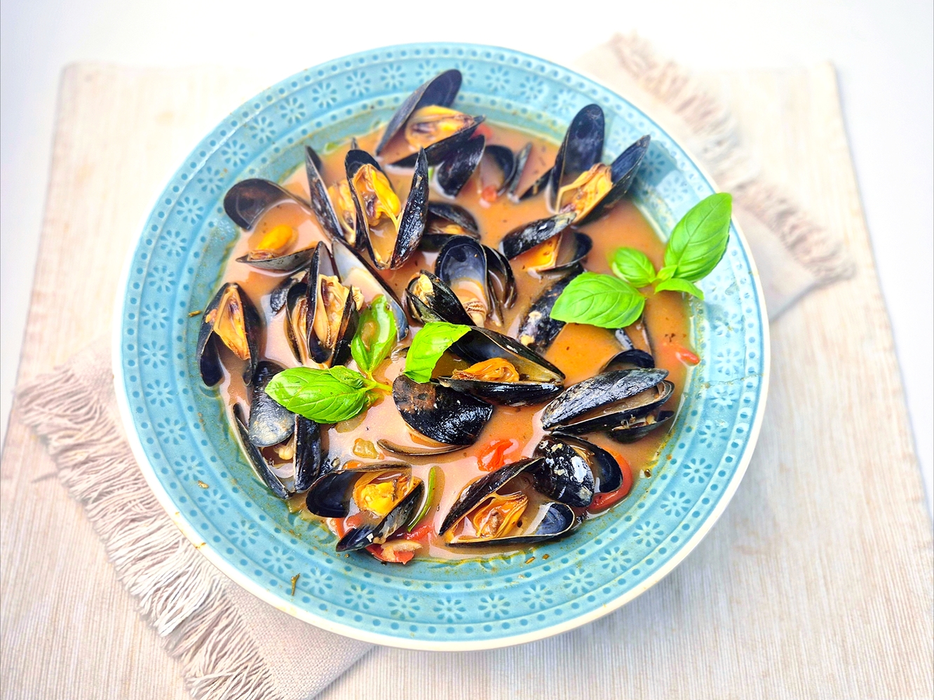 Italiaanse mosselen in tomatensaus