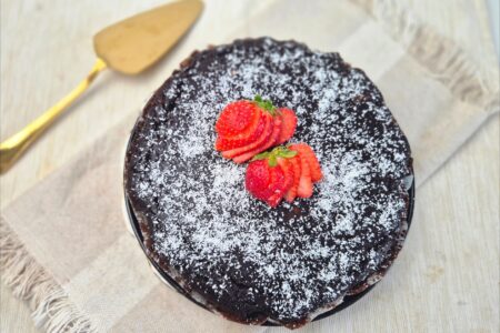 Chocoladecake met amandel