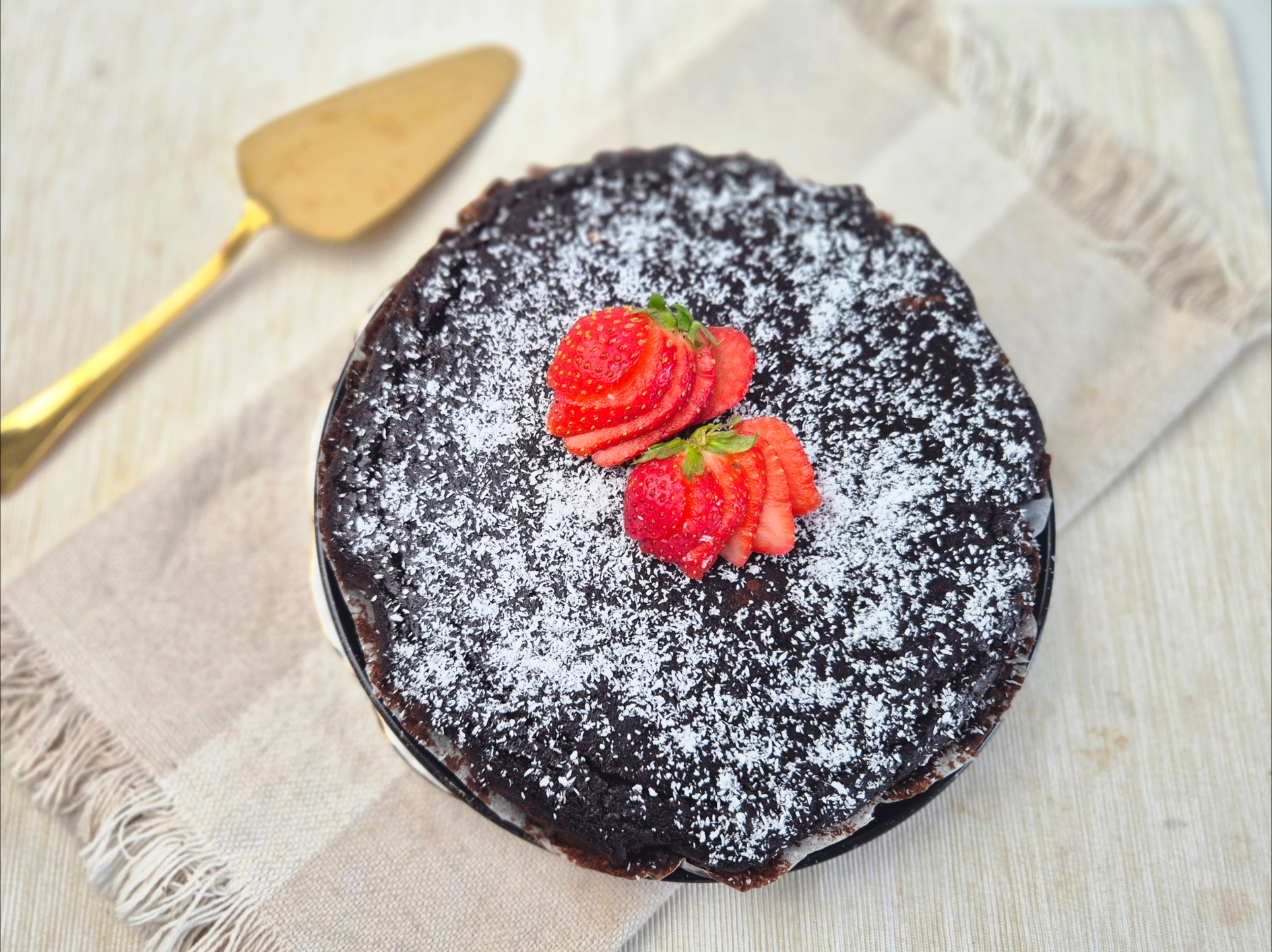 Chocoladecake met amandel