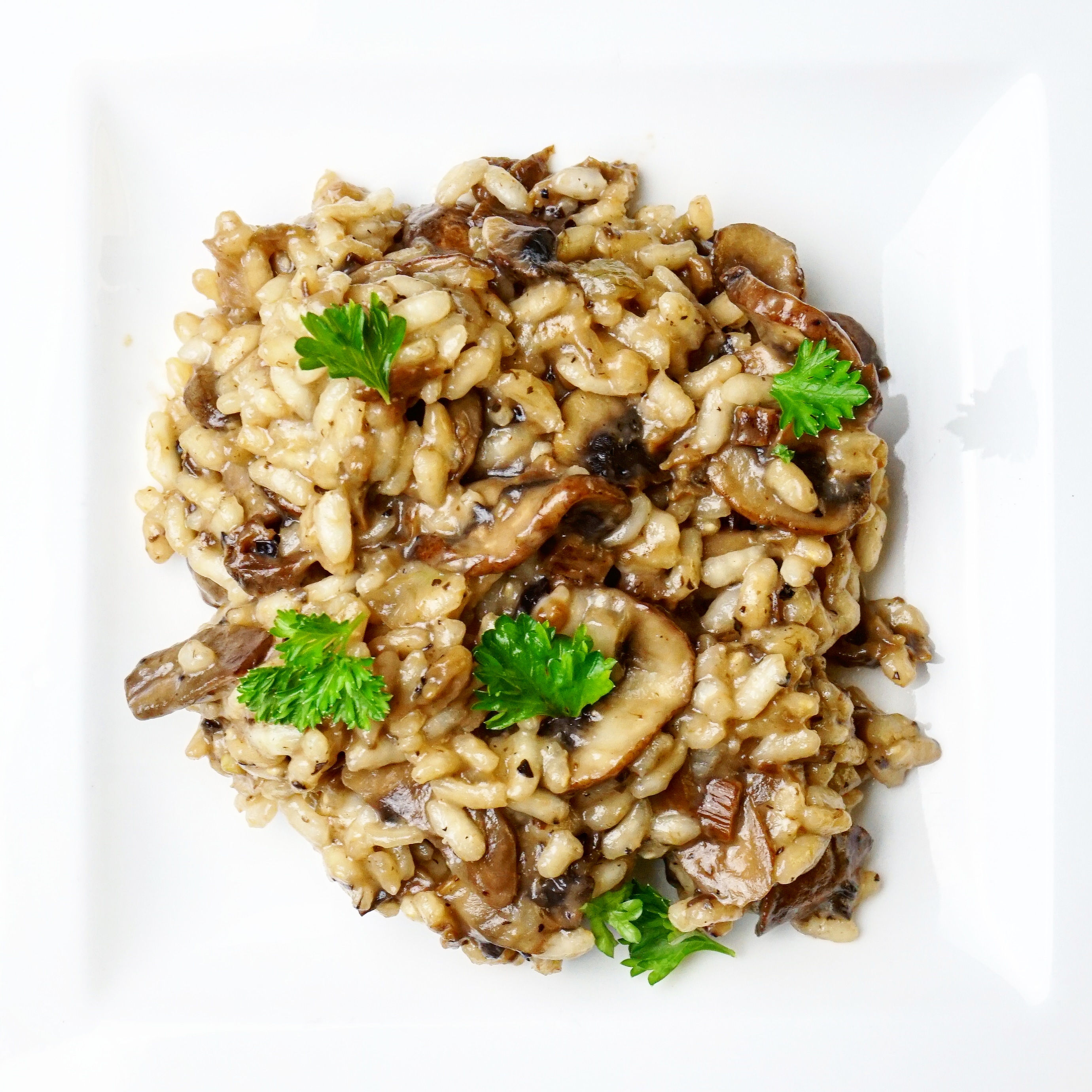 Risotto met paddestoelen en truffeltapenade
